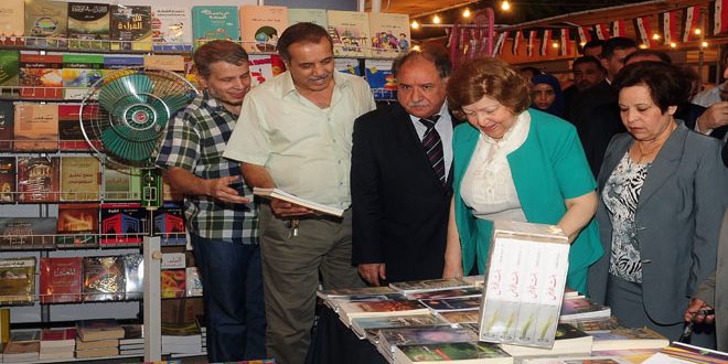 Al-attar inaugurates the 28th Book Fair at Al-Assad National Library in Damascus