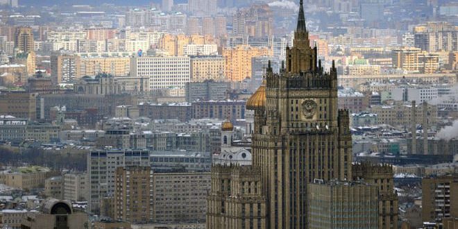 Russian Foreign Ministry expresses concern over situation on the Syrian- Turkish borders and calls on Turkey to coordinate with Syria regarding fighting terrorism