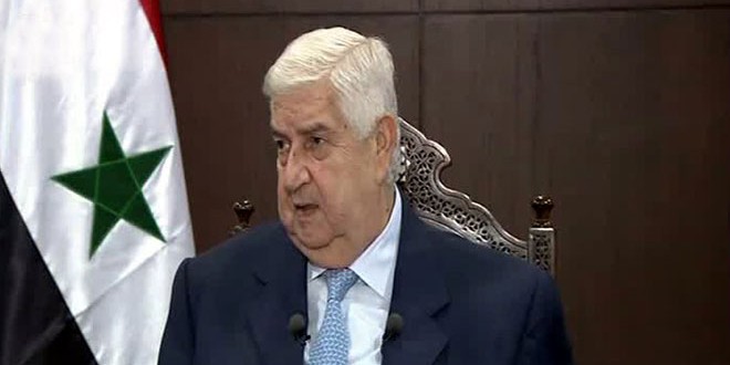 Al-Moallem: The US wanted to lie and change facts regarding what the Syrian government is doing, but it failed