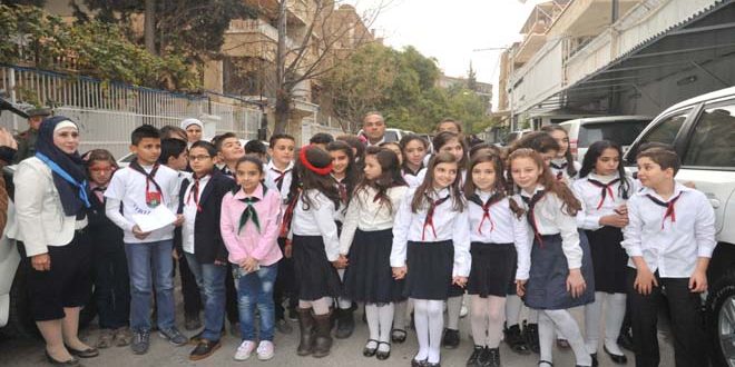 Syria children send letters to UN in protest of terrorists attacks on schools
