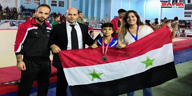 اثنتا عشرة ميدالية لسورية في البطولة العربية للجمباز