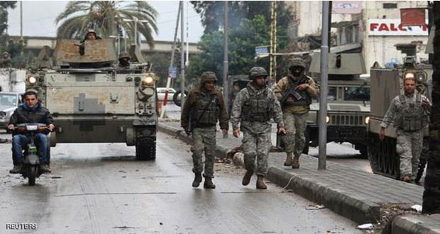 الجيش اللبناني يحاصر المجموعات الإرهابية داخل الأسواق في مدينة طرابلس