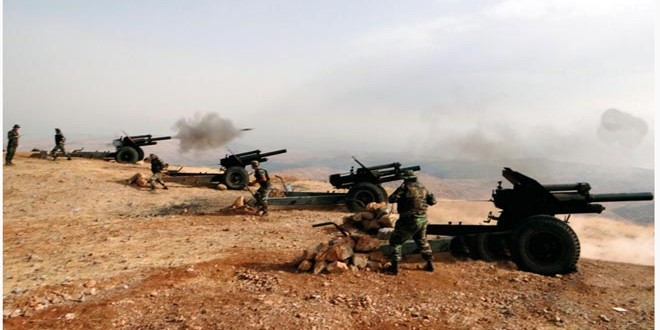  المقاومة والجيش اللبناني يستهدفان إرهابيي “داعش” في جرود عرسال ورأس بعلبك بالمدفعية الثقيلة