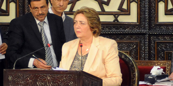 Hadiyeh Khalaf Abbas elected as the first woman Speaker of the Peoples Assembly
