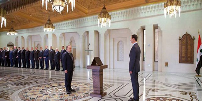 New government sworn in, President al-Assad instructs ministers to make citizens livelihood a priority