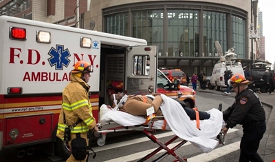 عشرات الإصابات في حادثة قطار في نيويورك