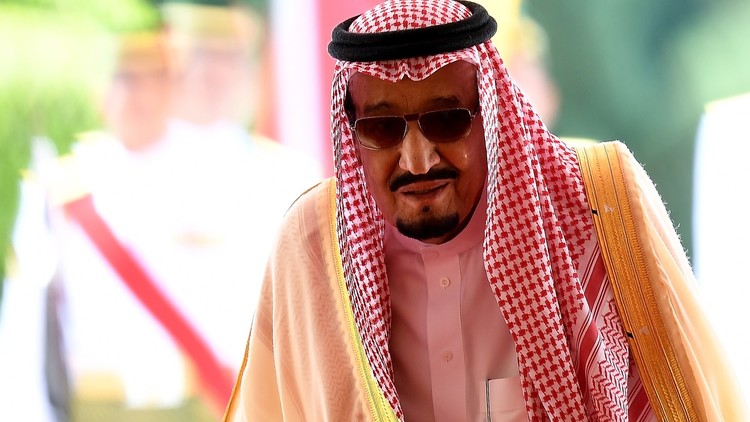 الملك سلمان بني سعود  في بلاد الشمس المشرقة