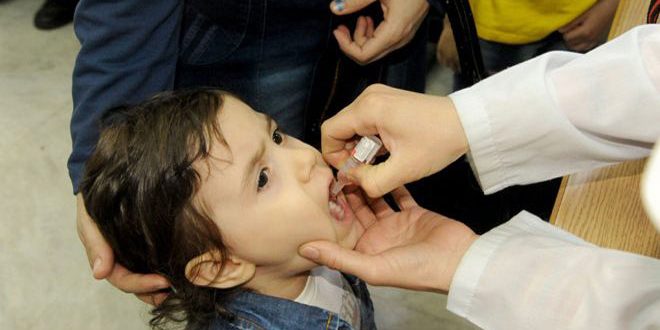 حملة لقاح ضد شلل الأطفال في قرى دير الزور والرقة المتاخمة لمحافظة الحسكة