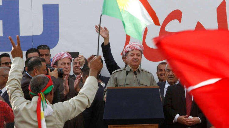 برزاني يطالب سكان كردستان بالتصويت الاثنين على استفتاء الانفصال عن العراق