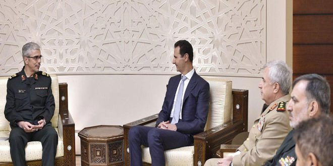 President al-Assad receives letter from Irans Supreme Leader