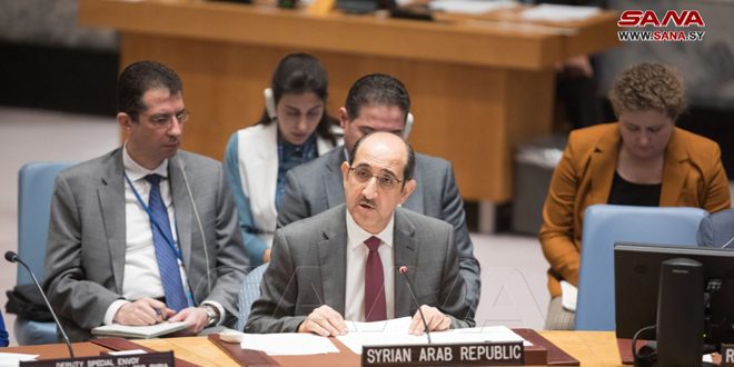 السفير صباغ: استعادة الاستقرار في سورية مرهونة بوضع حد لتدخلات الغرب ووقف سياساته العدائية ودعمه الإرهاب